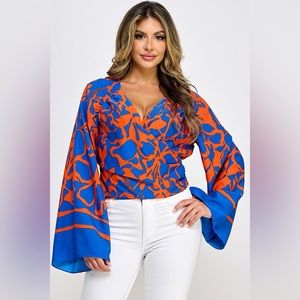 NWT Havana Surplice Top L